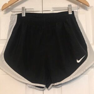 Nike Women's Black and White Shorts